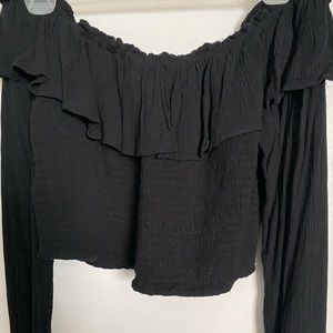 Urban Outfitters Off The Shoulder Smock Top